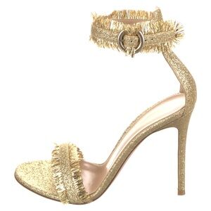 Gianvito Rossi 37 Confetti Gold Heel
